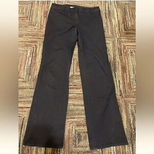 Ann Taylor Loft Womens Pants Size 2 Black Mid-Rise Pants Pockets